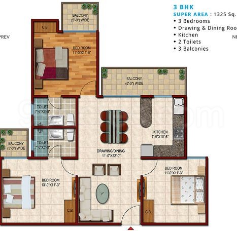 Saviour Park Elite 3 bhk